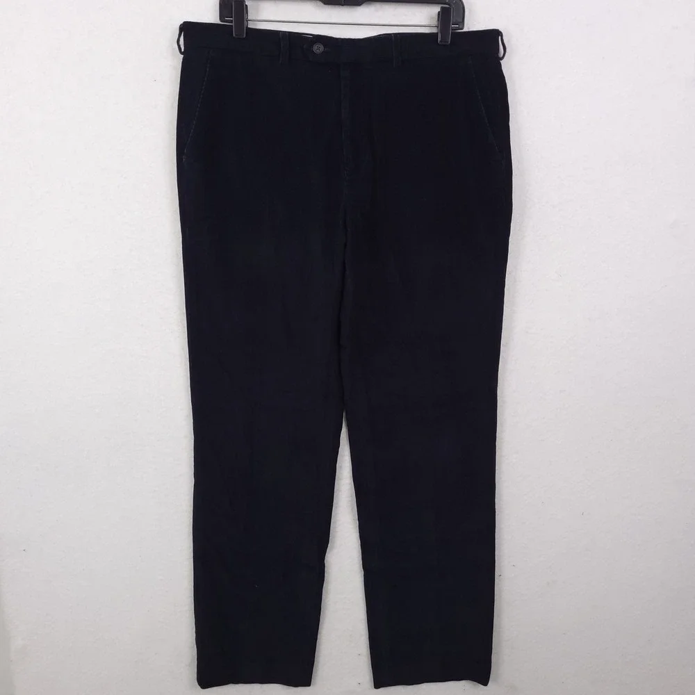 Lauren Ralph Lauren Corduroy Pants Mens 34x32 Fits 36x30 Blue Straight Leg